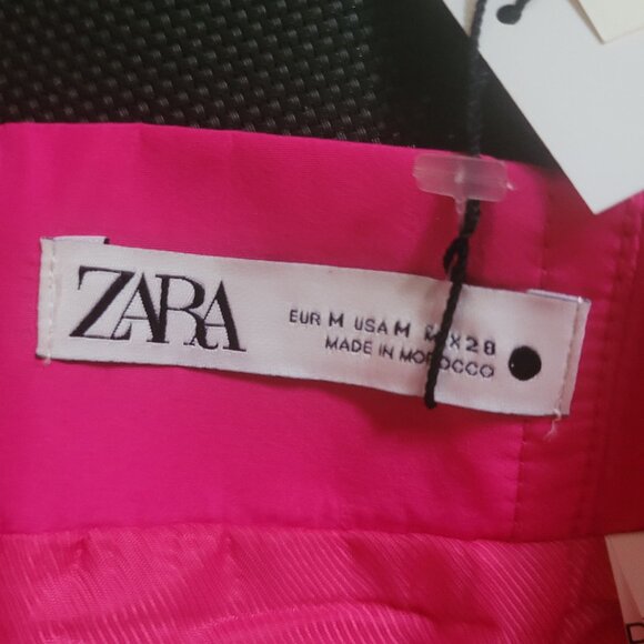 BNWT Zara Fuschia Pencil Skirt, sz Medium - Picture 5 of 10